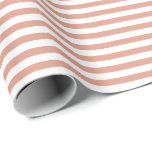 Peach | White Stripe Wrapping Paper<br><div class="desc">This classic stripe gift wrapping paper is perfect for your gifting needs! Wrap a birthday gift, baby shower gift, bridal shower gift, wedding gift, or gift for any other special occasion. It's also a wonderful choice for wrapping paper crafts : wrapping paper envelopes, wrapping paper bunting, wrapping streamers or wrapping...</div>