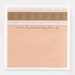 Peach With Pink Napkin
