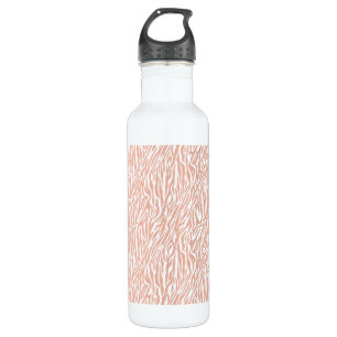 Peach Zebra Print 710 Ml Water Bottle