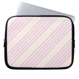 Peaches and cream five stripes pattern laptop sleeve