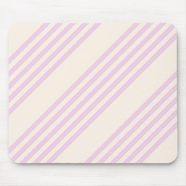 Peaches and cream five stripes pattern mouse mat (Front)