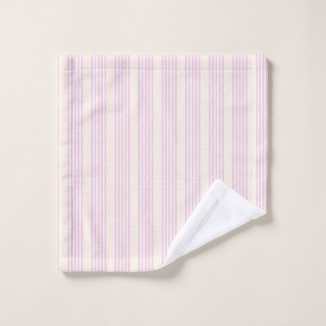 Peaches and cream five stripes pattern wash cloth (Wash Cloth)
