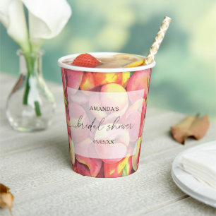 Peaches - Bridal shower Paper Cups