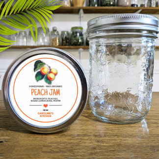 Peaches Canning Jar Label