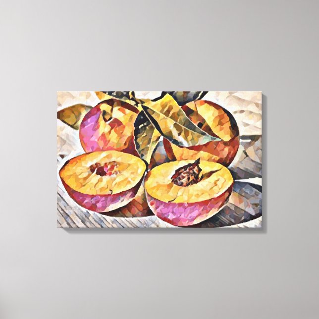 Peaches Canvas Print (Front)