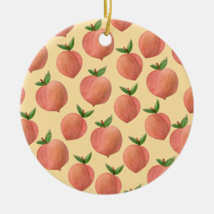 Peaches Ceramic Tree Decoration