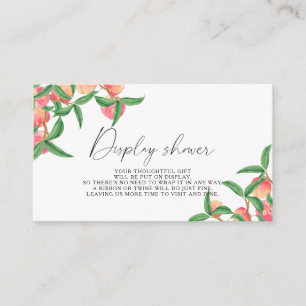 Peaches - Display shower Enclosure Card