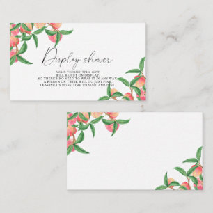 Peaches - Display shower Enclosure Card