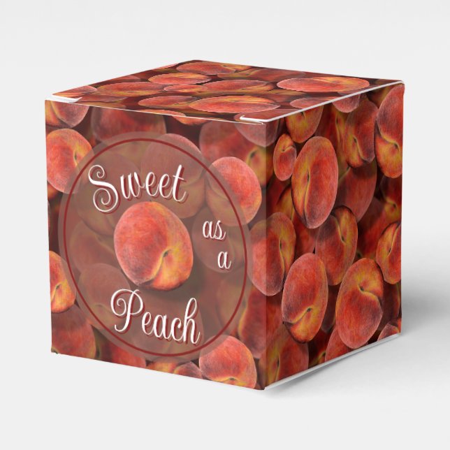 Peaches Favour Box (Front Side)