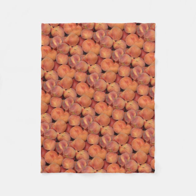 Peaches Fleece Blanket (Front)