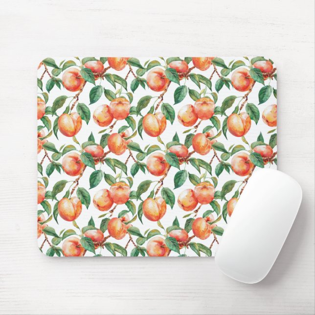 Peaches Fruit   Mouse Mat (With Mouse)