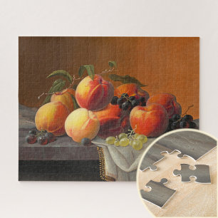 Peaches, Grapes and Apples, Fine Art Jigsaw Puzzle