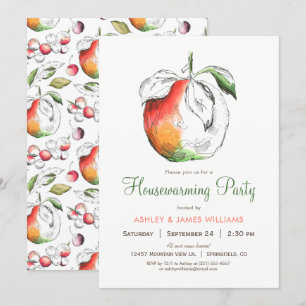 Peaches Housewarming Party Invitation