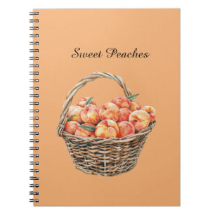 Peaches in a Basket Notebook