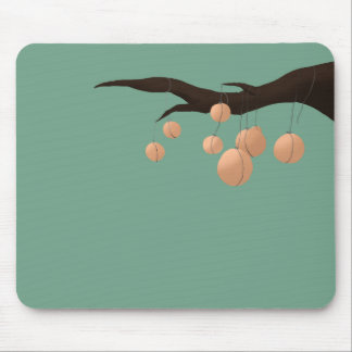 Peaches in a tree. mouse mat