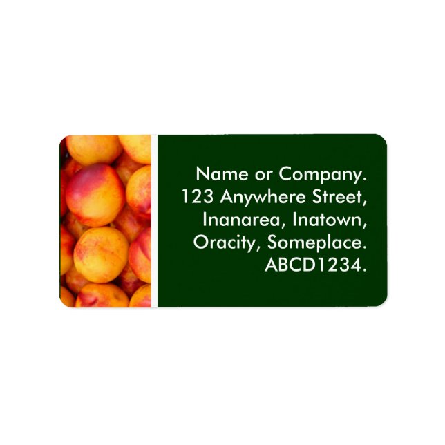 Peaches Label (Front)