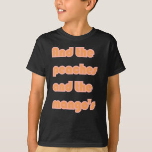 Peaches Mango's Sticker T-Shirt