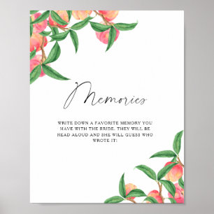 Peaches - memories with the bride poster