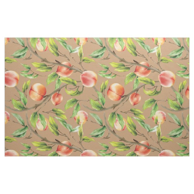 Peaches on the tree fabric (Fat Quarter)