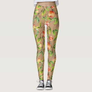 Peaches on the tree leggings