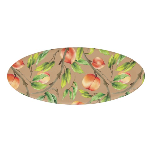 Peaches on the tree name tag (Front)
