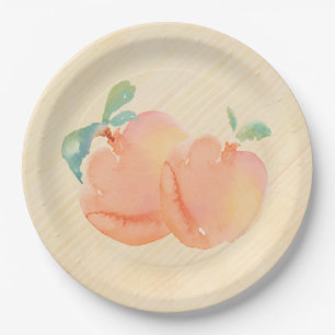 Peaches Paper Plate