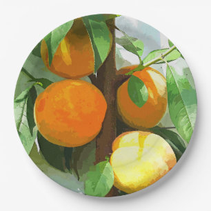PEACHES PAPER PLATE