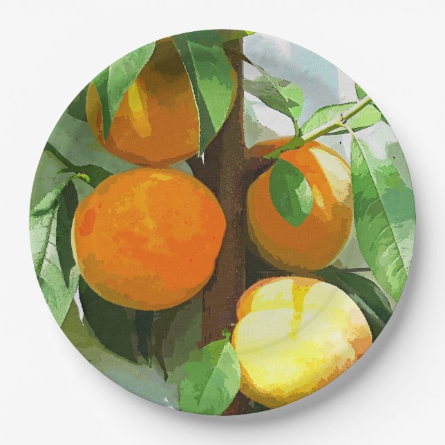 PEACHES PAPER PLATE (Front)