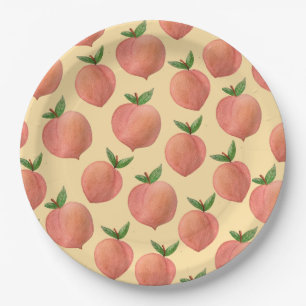 Peaches Paper Plate
