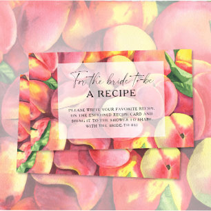 Peaches - Recipe for the bride to be Enclosure Card