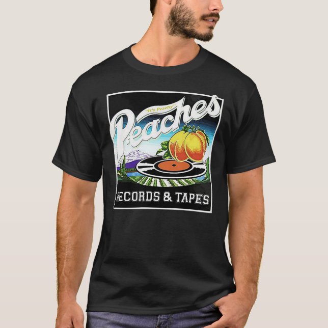 Peaches Records &amp; Tapes - Defunct Shirt Essent (Front)