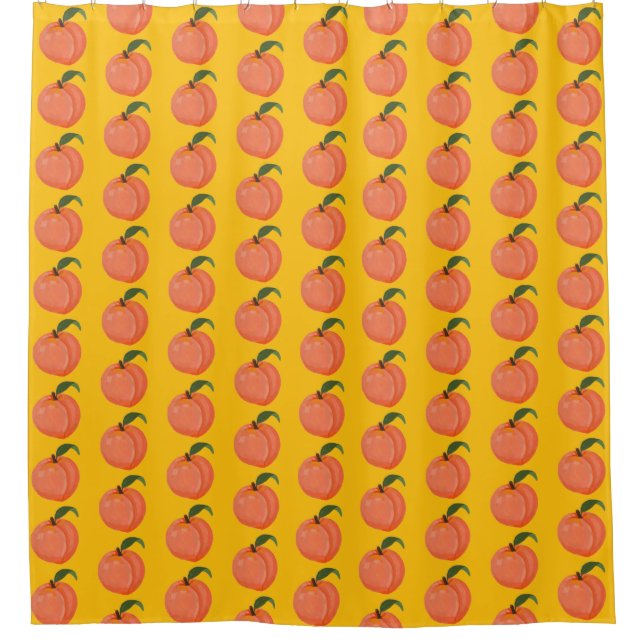 Peaches Shower Curtain (Front)