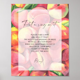 Peaches - spring put a ring on it game poster