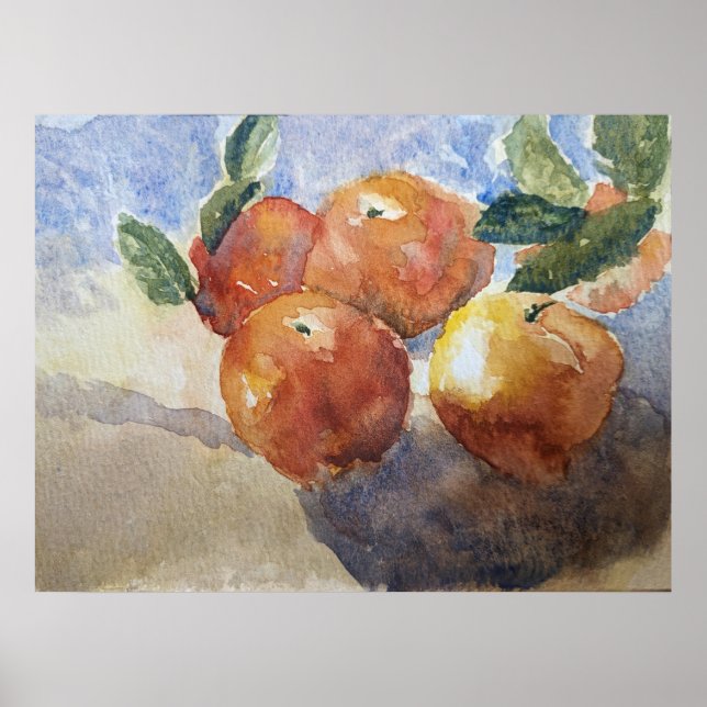 Peaches, Still Life Poster (Front)