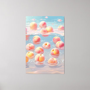 Peaches Stretched Canvas Print