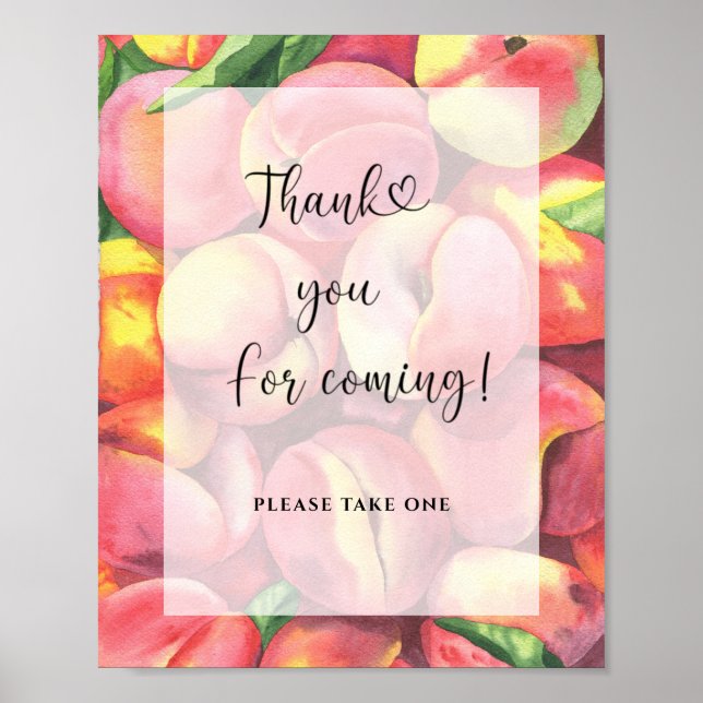Peaches - Thank you for coming Poster (Front)
