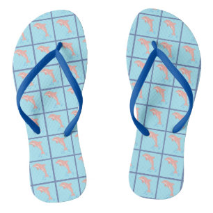 Peaches the Pink Dolphin Flip Flops