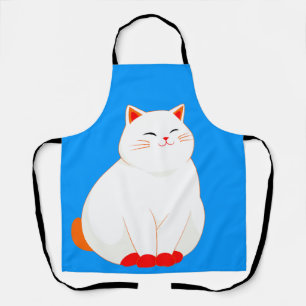 Peaches, the Smiling Cat Apron