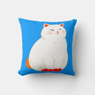 Peaches, the Smiling Cat Cushion