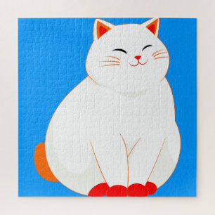 Peaches, the Smiling Cat Jigsaw Puzzle