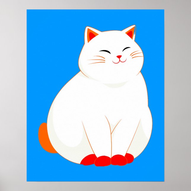 Peaches, the Smiling Cat Poster (Front)