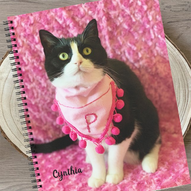 Peaches the Tuxedo Cat 8 1/2 x 11 Notebook (Creator Uploaded)