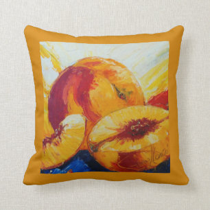Peaches Throw Pillow
