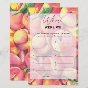 Peaches - Where were we bridal shower game