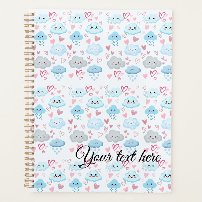 Peachify Dreamy Clouds Planner (Front)