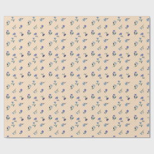 Peachify Pastel Blooms Wrapping Paper