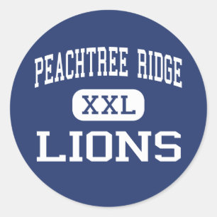 Peachtree Ridge - Lions - High - Suwanee Georgia Classic Round Sticker
