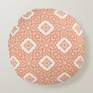 Peachwood Trellis Round Cushion