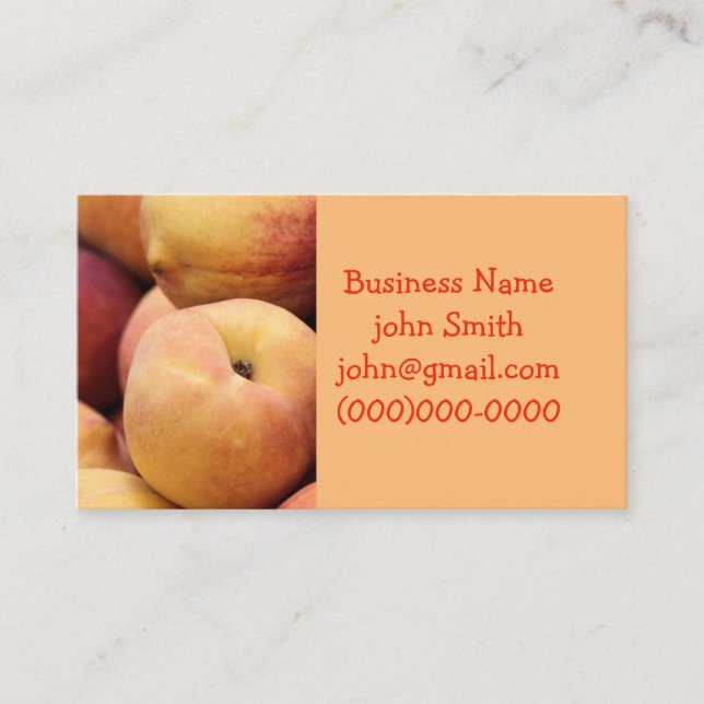Peachy Business Card (Front)