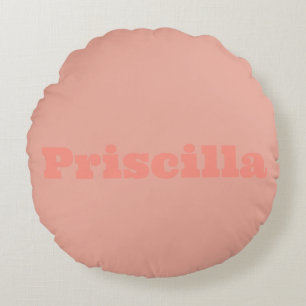 Peachy Comfort Colour Round Round Cushion